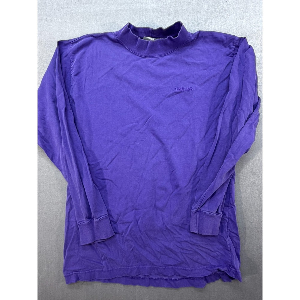 Vintage Starter Women Long Sleeve shirt Purple Size Medium